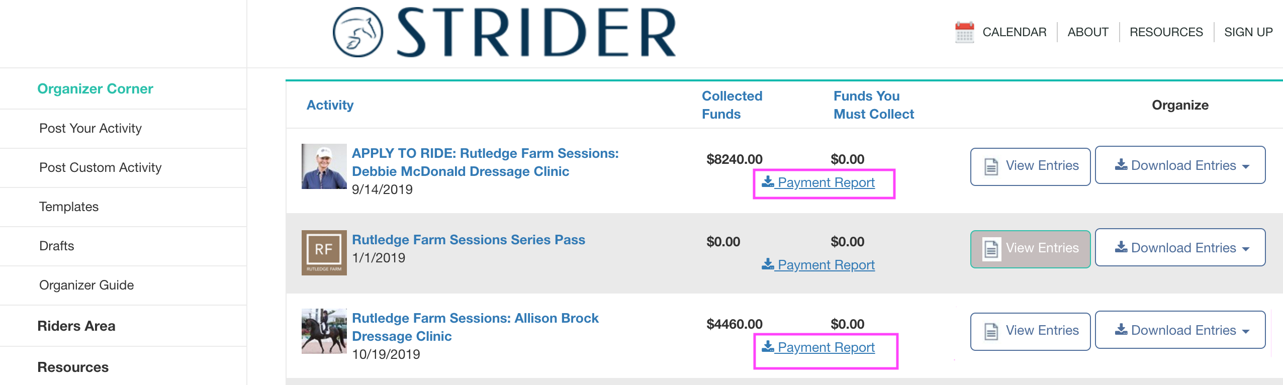 Organizer Tools | STRIDER