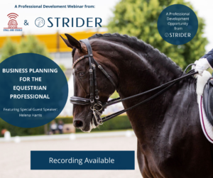 BUSINESS TIPS: Planning For Your Successful Equestrian Business - with Helena Harris of Stall and Stable